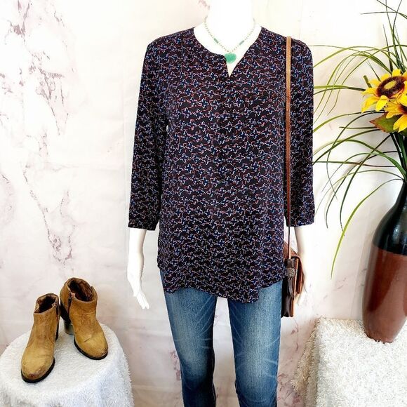 NYDJ Tops - NYDJ pretty pullover print blouse